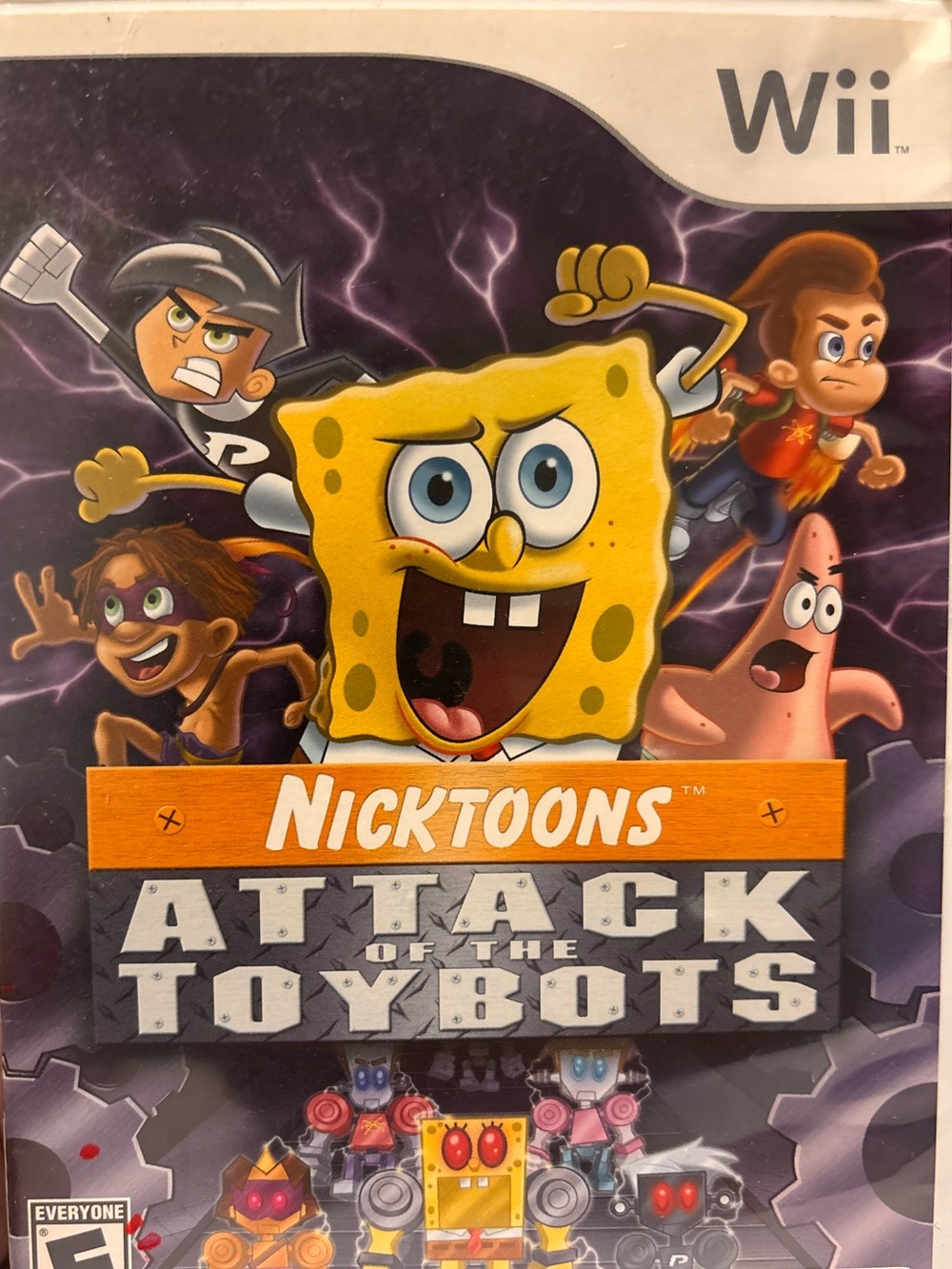 HQ Nicktoons Attack of the Toybots Wii Video Game - Yellow & Pink